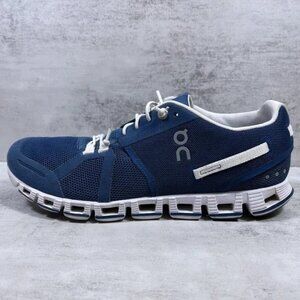 On Cloud 5 Running Shoes, Denim/White (2413083), Size 8.5